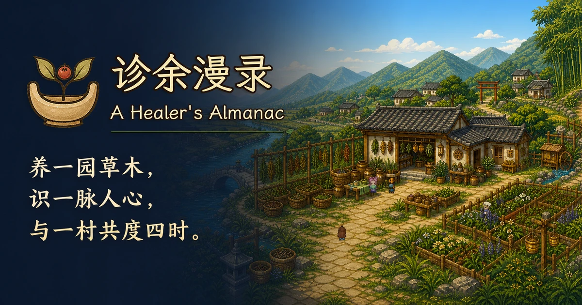The public A Healer’s Almanac site now has a share card and a permanent home on the web